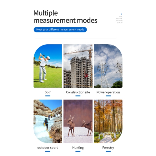 Gofl/Hunting Rangefinder, Slope Function, Flag-Lock, Pin-Sensor, Waterproof, 6X Magnification Clear View, 1200Yards Easy-to-Use Laser Range Finder