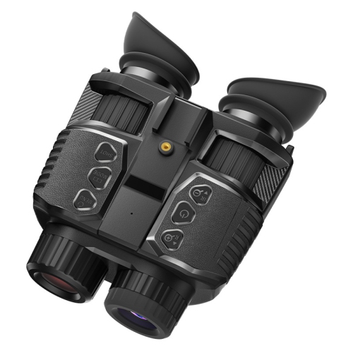 Head-Mounted Dual-Screen Night Vision Goggles, 4K 30fps Recording, IP54 Waterproof, Full-Dark Vision 100-150m, 7× Digital Zoom, Adjustable Diopters,