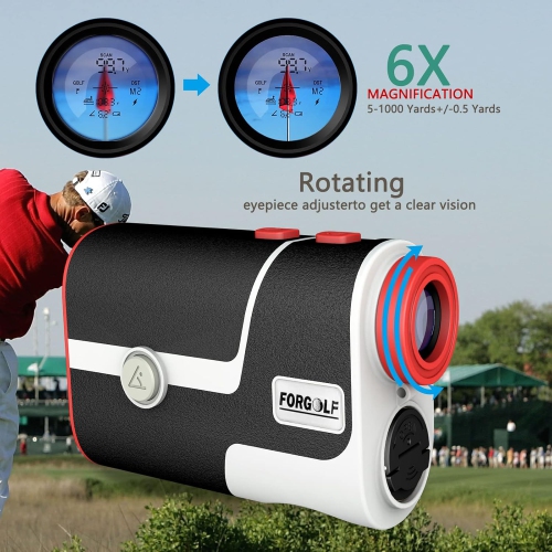 Golf Rangefinder,6X Magnification Range Finder,Precision Pro Golf nx7 Pro Slope Laser Rangefinder,Precise Distance 5-1000 Y Super Long Distance Laser