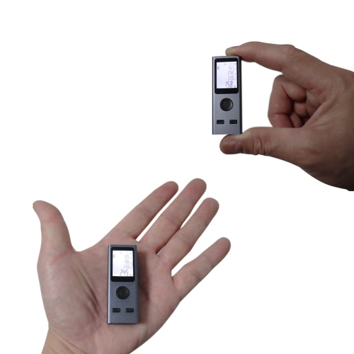Mini Laser Distance Measure 131Ft/40M ±2mm Accuracy m/in/ft Meter + Area/Volume/Pythagorean/Horizontal Angle