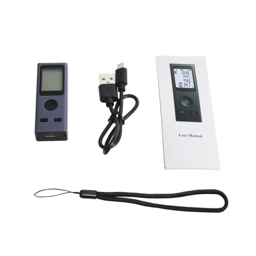 Mini Laser Distance Measure 131Ft/40M ±2mm Accuracy m/in/ft Meter + Area/Volume/Pythagorean/Horizontal Angle