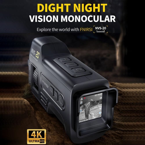 4K Digital Infrared Night Vision 300M Full Dark Imaging Day and Night Use 1.54 Inch IPS Screen 6X Digital Support 36MP Resolution P 4K Video