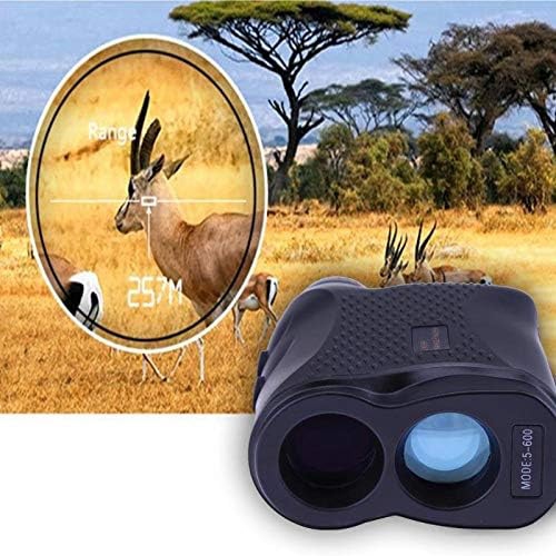 Golf Laser Rangefinder 600m Waterproof with 6X Magnification Lens, Flag Locking, Distance, Fog, Speed and Continuous Measurement for Golf, Racing,