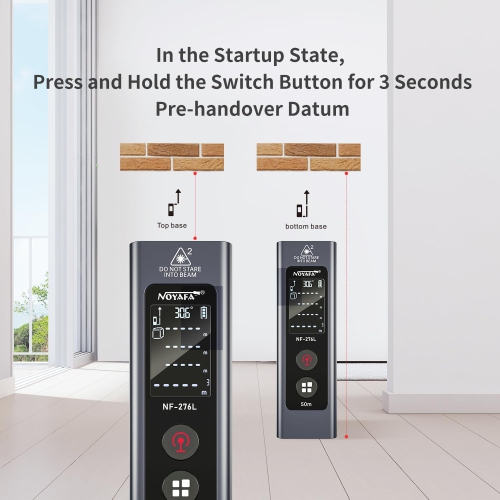 Outil de mesure laser 50&nbsp;M/165 pi, compteur de distance laser numérique avec rechargeable de type C, commutation d'unité M/IN/pi, écran LCD