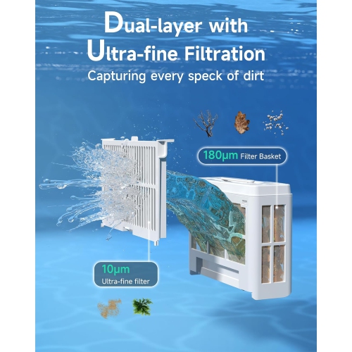 (2025 New) WYBOT C2 Inground Pool Vacuum Robot, Wall & Waterline Cleaning, Ultra-Fine Filtration, Cordless Robotic Pool Cleaner wtih Triple Motor