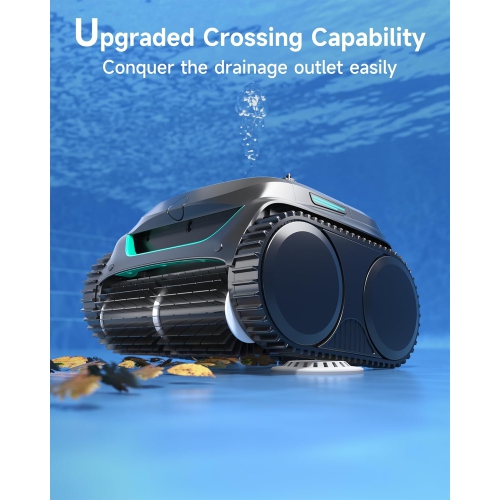 (2025 New) WYBOT C2 Inground Pool Vacuum Robot, Wall & Waterline Cleaning, Ultra-Fine Filtration, Cordless Robotic Pool Cleaner wtih Triple Motor