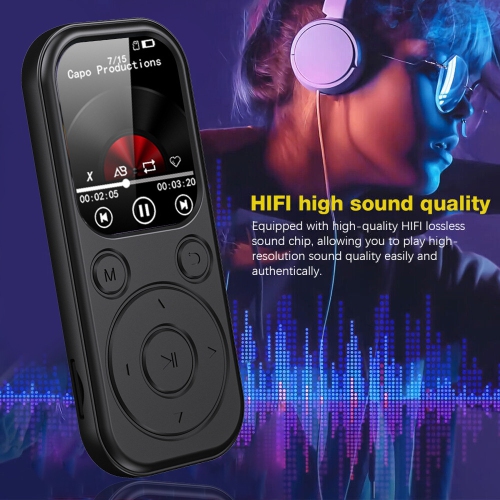 64GB MP3 Player with Bluetooth 5.4,Portable Music Player with Built in Speaker,HiFi Sound,FM Radio,Recorder,E-Book,MP3 Player with 3.5mm Headphone