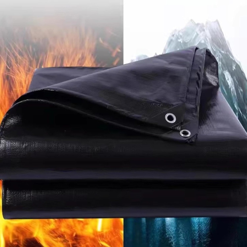 Tarps Heavy Duty Waterproof 12x30 Feet,10Mil UV Resistant Poly Tarp,Multipurpose Small Tarp with Metal Grommets and Reinforced Edges,Black