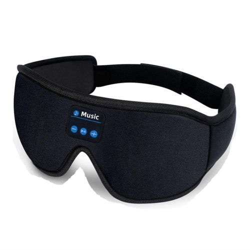 3D Sleep Eye Mask, Bluetooth Wireless Music Eye Mask, Head-Mounted Blackout Eye Mask for Sleeping