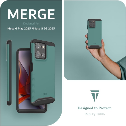 TUDIA Merge for Moto G 5G 2025 Case/Moto G Play 5G 2025 Case - Hunter Green