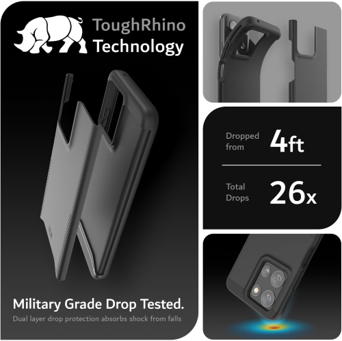 TUDIA Merge for Moto G 5G 2025 Case/Moto G Play 5G 2025 Case - Black