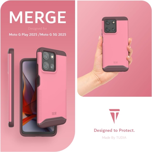 Étui Merge de TUDIA pour Moto G 5G 2025/étui Moto G Play 5G 2025 - Rose fumé