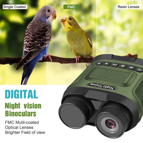 High-definition and high-power digital infrared night vision device, outdoor binocular imaging telescope, infrared night vision full-color imager -