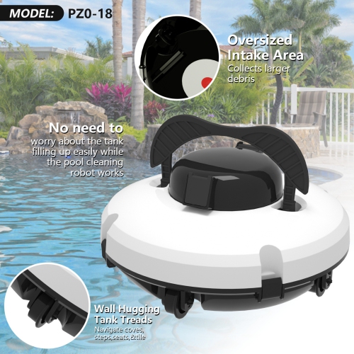 Intelligent fully automatic pool cleaning robot diving underwater sewage suction wireless cleaning machine pool cleaning robot, fully automatic pool