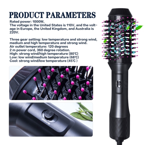 Hot air comb high power hair dryer three in one electric curling iron multifunctional hair straightener hair dryer -014-1 platinum eucleus