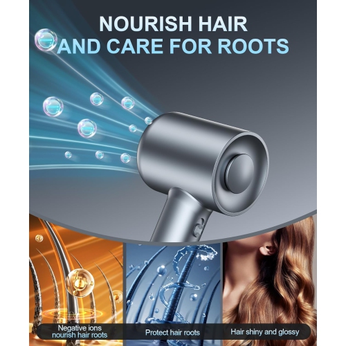 High-speed hair dryer US standard 110V negative ion five-in-one multifunctional curling iron hair dryer equipped with brushless motor for fast drying