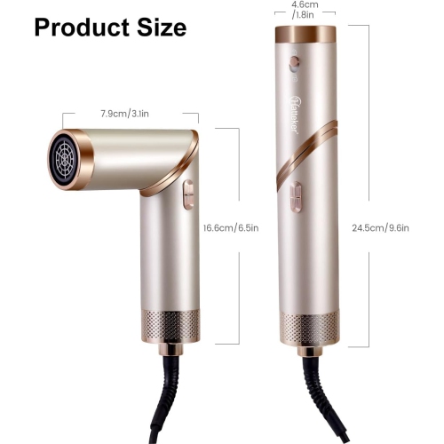 Nouveau sèche-cheveux multifonctionnel Peigne à air chaud pour femmes friser cheveux droits en fer à friser double usage pliant en fer à friser -