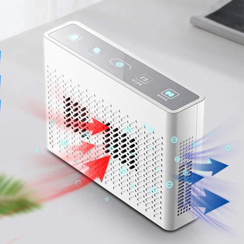 Home Ozone Air Purifier with Negative Ion Generator - Kills 99.94% of Bacteria, Removes Odors/Mold/Allergens, USB Powered, Suitable for Small Spaces