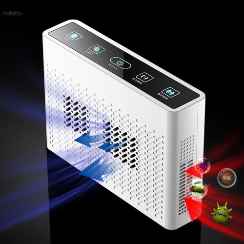 Home Ozone Air Purifier with Negative Ion Generator - Kills 99.94% of Bacteria, Removes Odors/Mold/Allergens, USB Powered, Suitable for Small Spaces