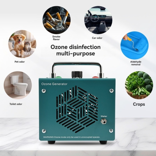 Home Ozone Air Purifier - 60g/hr output, eliminates odors, kills bacteria and removes formaldehyde, ideal for kitchens, pet areas, basements