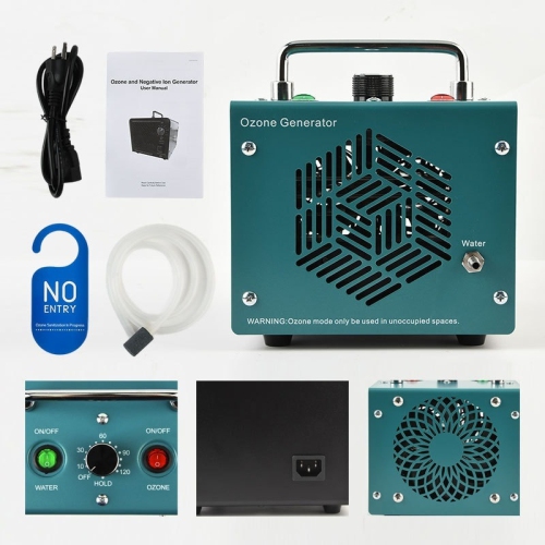 Home Ozone Air Purifier - 60g/hr output, eliminates odors, kills bacteria and removes formaldehyde, ideal for kitchens, pet areas, basements