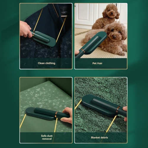 Dual-purpose hair removal brush pet hair remover sofa double-sided sticky brush electrostatic clothing hair removal brush roller hair remover - gray