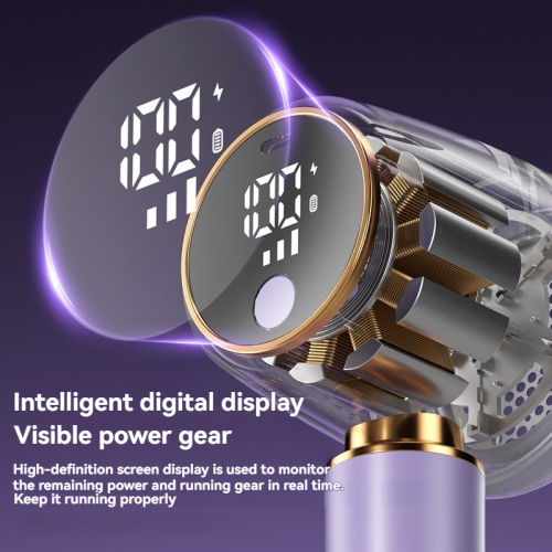 Digital display lint trimmer, rechargeable clothing lint remover, hair remover, hair remover, Type-C interface - white