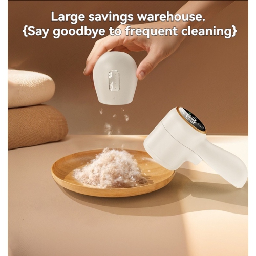 Rasoir à tissu rechargeable avec écran LED et épilateur électrique, 3 vitesses, rasoir-chandail pour enlever les peluches - blanc