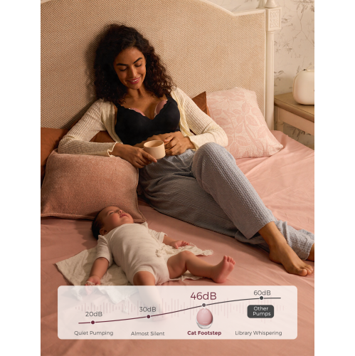 Momcozy Breast Pump Hands Free Upgraded Mobile Flow | M9, App Discreet Control with Personalized Multi-Modes & 15 Levels, Wearable Breast Pump 24mm