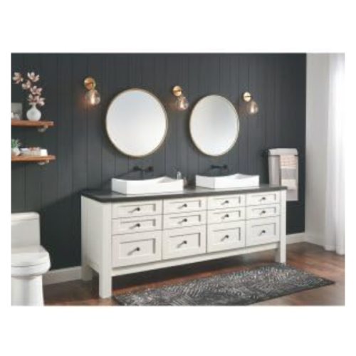 Delta Faucet Trinsic Wall Mount Faucet, Bathroom Faucet Brushed Nickel, Wall Mount Bathroom Faucet 3 Hole