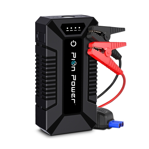 Pion Power E600LFP Portable Power Station 614Wh 1200W with YC08 Jumpstarter 12V Car Battery, 7200 mAh Power Bank- Camping Kit