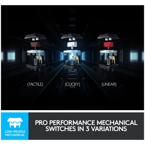 Logitech G815 RGB Mechanical Gaming Keyboard - Wired - Tactile