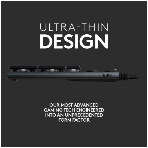 Logitech G815 RGB Mechanical Gaming Keyboard - Wired - Tactile