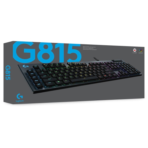 Logitech G815 RGB Mechanical Gaming Keyboard - Wired - Tactile