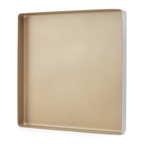 Plaque de cuisson en aluminium avec revêtement antiadhésif de 11 x 11 x 1,2 po