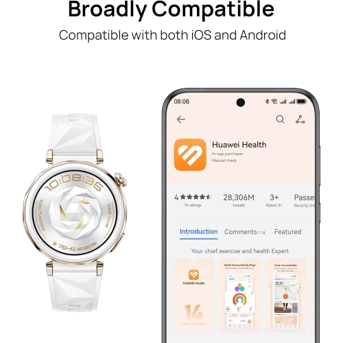 HUAWEI Watch GT 5 Pro 46 mm Smartwatch, Sharp-Edged Design, up to 14 Days Battery Life, Pro-Level Sports Watch, Health Tracking, Compatible with iOS