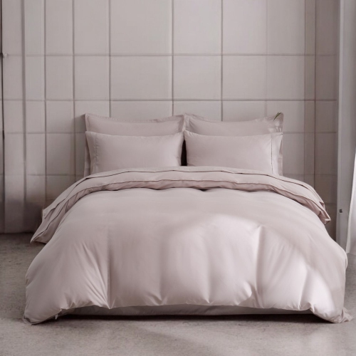 Ocean Fine Bedding Duvet Set; Queen, 300 TC, Soft, Breathable and Eco-Conscious, Beige
