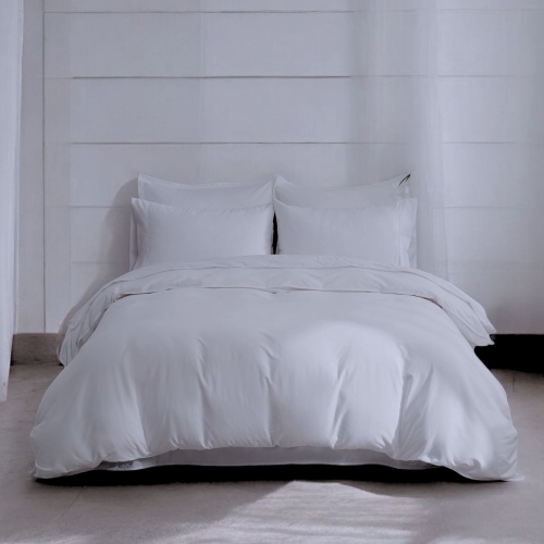 Ocean Fine Bedding Duvet Set; King, 300 TC, Soft, Breathable and Eco-Conscious, Silver