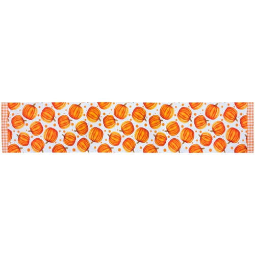Pumpkins Rectangular Fall Harvest Table Runner - 72"