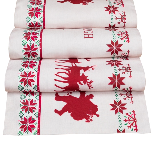 Chemin de table de Noël rectangulaire Traverser la neige - 72 po