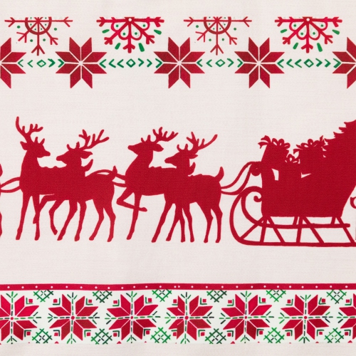 Chemin de table de Noël rectangulaire Traverser la neige - 72 po