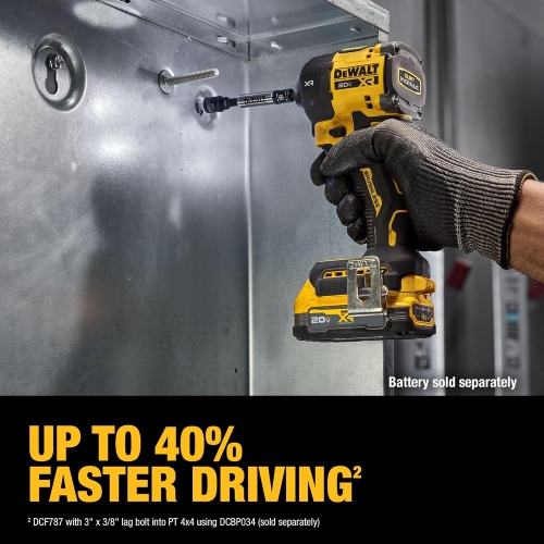 DEWALT 20V MAX XR 1/4 Inch Cordless Quiet Hydraulic Impact Driver, Bare Tool Only