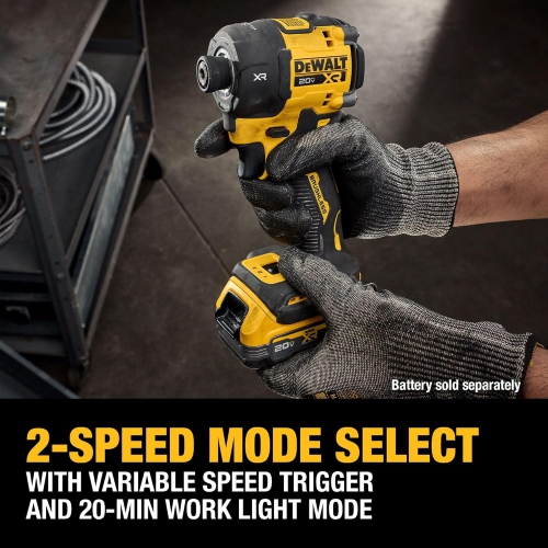 DEWALT 20V MAX XR 1/4 Inch Cordless Quiet Hydraulic Impact Driver, Bare Tool Only