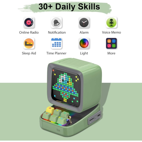 Divoom Ditoo-mic Retro Pixel Art Game Bluetooth Speaker
