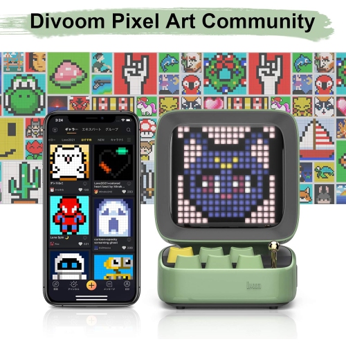 Divoom Ditoo-mic Retro Pixel Art Game Bluetooth Speaker