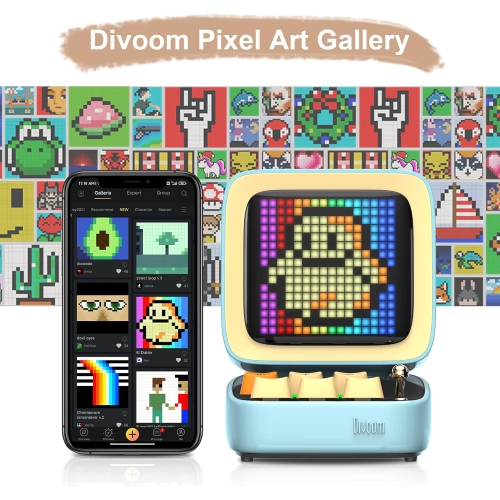 Divoom Ditoo-mic Retro Pixel Art Game Bluetooth Speaker