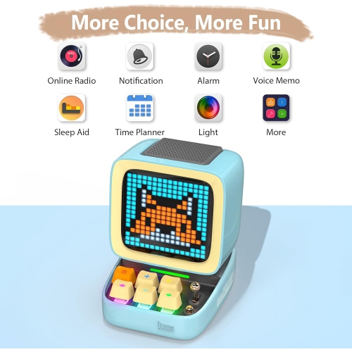 Divoom Ditoo-mic Retro Pixel Art Game Bluetooth Speaker