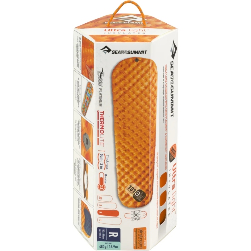 Matelas de couchage à isolation thermique ultralégère Sea to Summit, régulier, 72 x 21,5&nbsp;po, #AMULINS_R