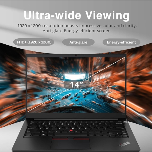 Lenovo ThinkPad E14 Gen 5, 14" FHD+, Ryzen 7 7730U, 24GB RAM, 1TB SSD, FP Reader, Backlit KB, HDMI, RJ45, Wi-Fi 6, Win 11 Pro, Black