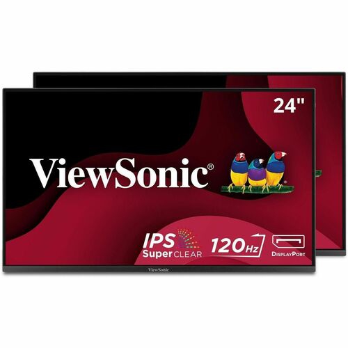 ViewSonic 24" FHD 120 Hz 4ms LCD Head-Only Dual Monitor Pack - Black -